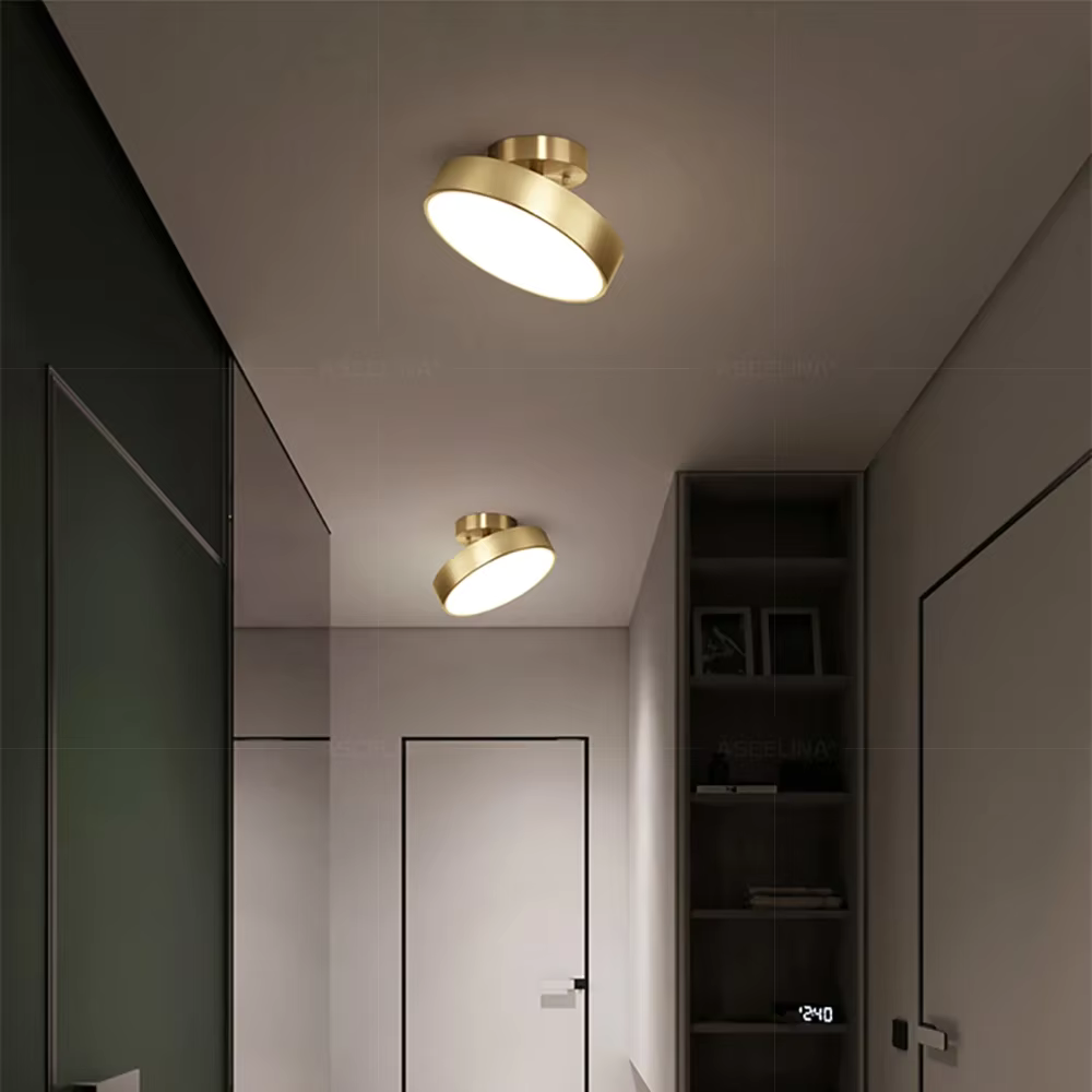 Runde Deckenleuchte mit einstellbarem LED-Licht, Touch-Bedienung und Dimmfunktion für Wohnzimmer und Schlafzimmer, moderne Beleuchtung | Sansoti