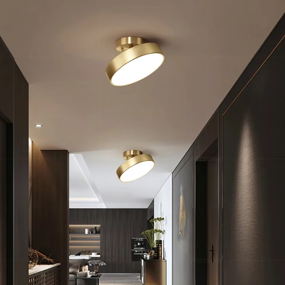 Runde Deckenleuchte mit einstellbarem LED-Licht, Touch-Bedienung und Dimmfunktion für Wohnzimmer und Schlafzimmer, moderne Beleuchtung | Sansoti