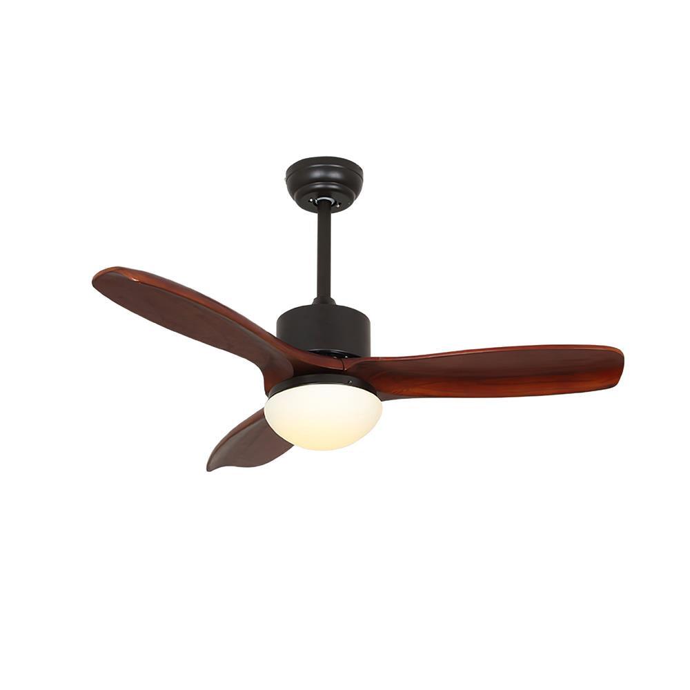 Scandinavische Plafondventilator met Verlichting Elegance Naturel – Vierkanten Houten Bladen met LED-Lamp & Afstandsbediening | Sansoti