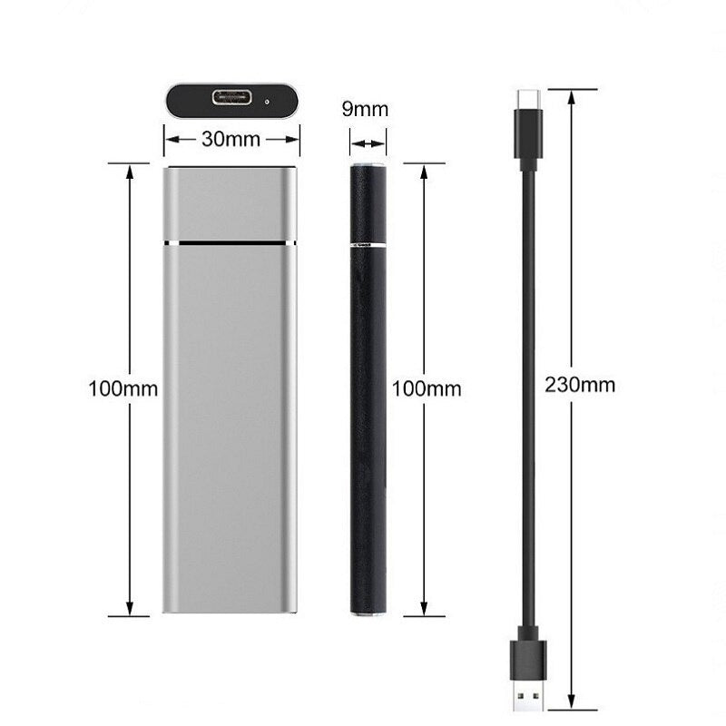 Externe Harde Schijf 10TB USB 3.0 Snelle Dataopslag voor Computer Laptop Backup Bestandsbeheer Compact en Lichtgewicht Design | Sansoti