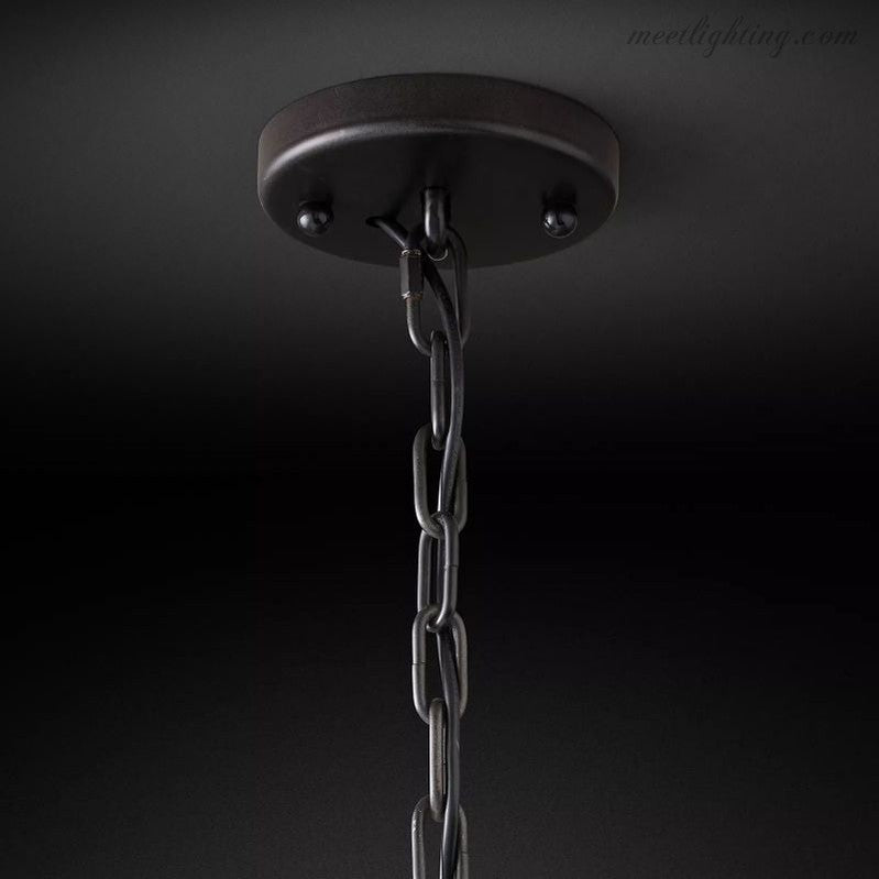Kristallen Kroonluchter Rond 48cm 4-Lichts Glazen Prisma Hangverlichting voor Eetkamer Woonkamer Entree | Sansoti