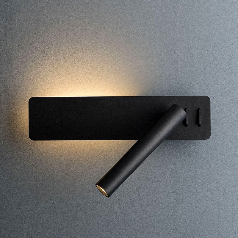 Draaibare LED Leeslamp Wandmontage Zwenkbaar Bedverlichting Verstelbaar | Sansoti
