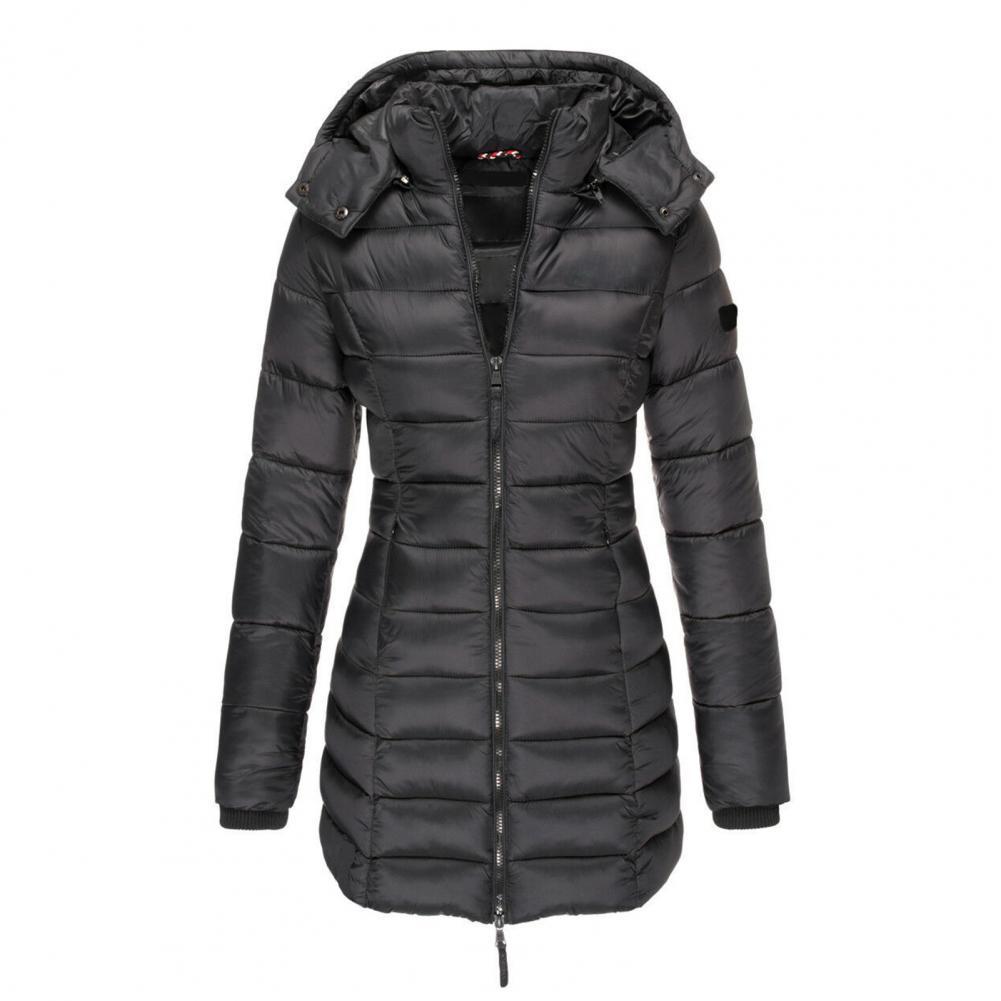 Gewatteerde Winterjas Dames Oversized met Capuchon Winddicht Waterafstotend Trendy Trenchcoat Winterseizoen | Sansoti