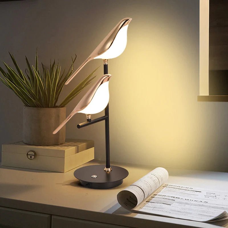 Tafellamp LED Gouden Vogel Design Postmodern Goud Woonkamer Slaapkamer Studeerkamer Decoratief | Sansoti