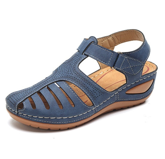 Leather Orthopedic Sandals with Adjustable Toe Protection for Optimal Foot Support and Improved Posture | Sansoti