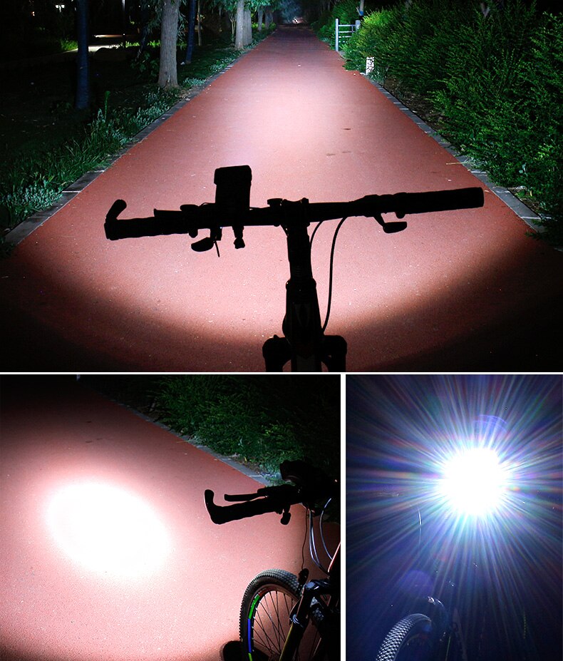 Support Guidon Vélo 4-en-1 Support Téléphone Powerbank Éclairage LED Klaxon 4000mAh Tous Smartphones | Restfield