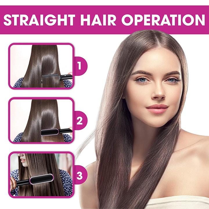 Beheizter Stylingkamm aus Keramik mit Ionenbeschichtung 5 Temperaturstufen professionelles Haarstyling-Tool | Sansoti