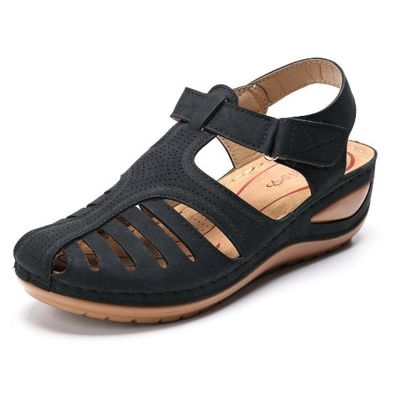 Leather Orthopedic Sandals with Adjustable Toe Protection for Optimal Foot Support and Improved Posture | Sansoti