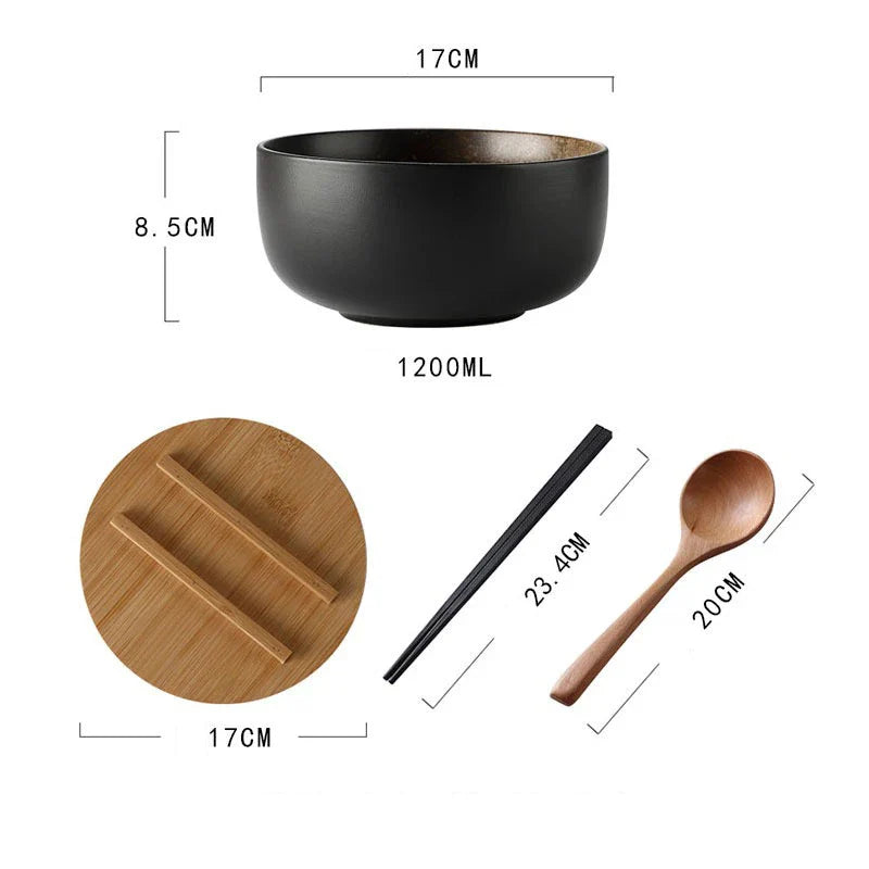Keramische Soepkommen Set 4-delig Modern Design | Sansoti