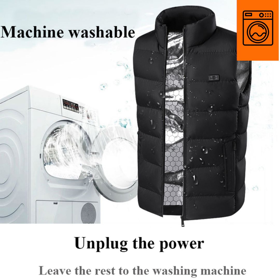USB-beheizbare Unisex-Weste mit 3 Temperaturstufen für Outdoor-Winteraktivitäten und Wandern | Sansoti