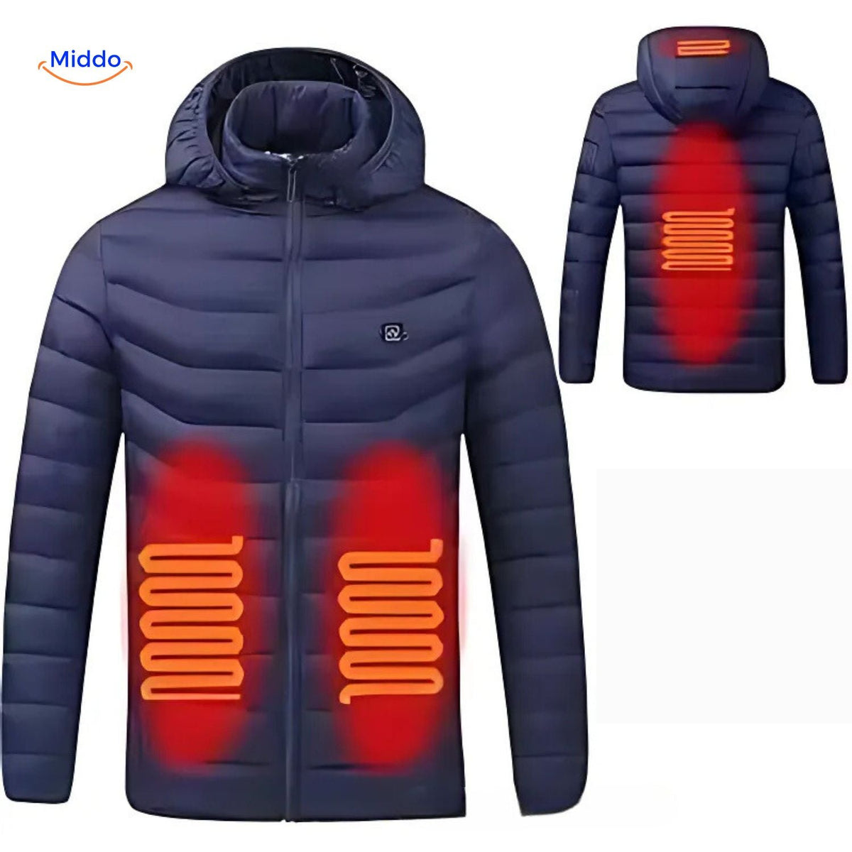 Beheizte Winterjacke mit USB-Anschluss Slim Fit Baumwolle Hochwertiger Komfort Einstellbare Wärmezonen Langlebig | Sansoti