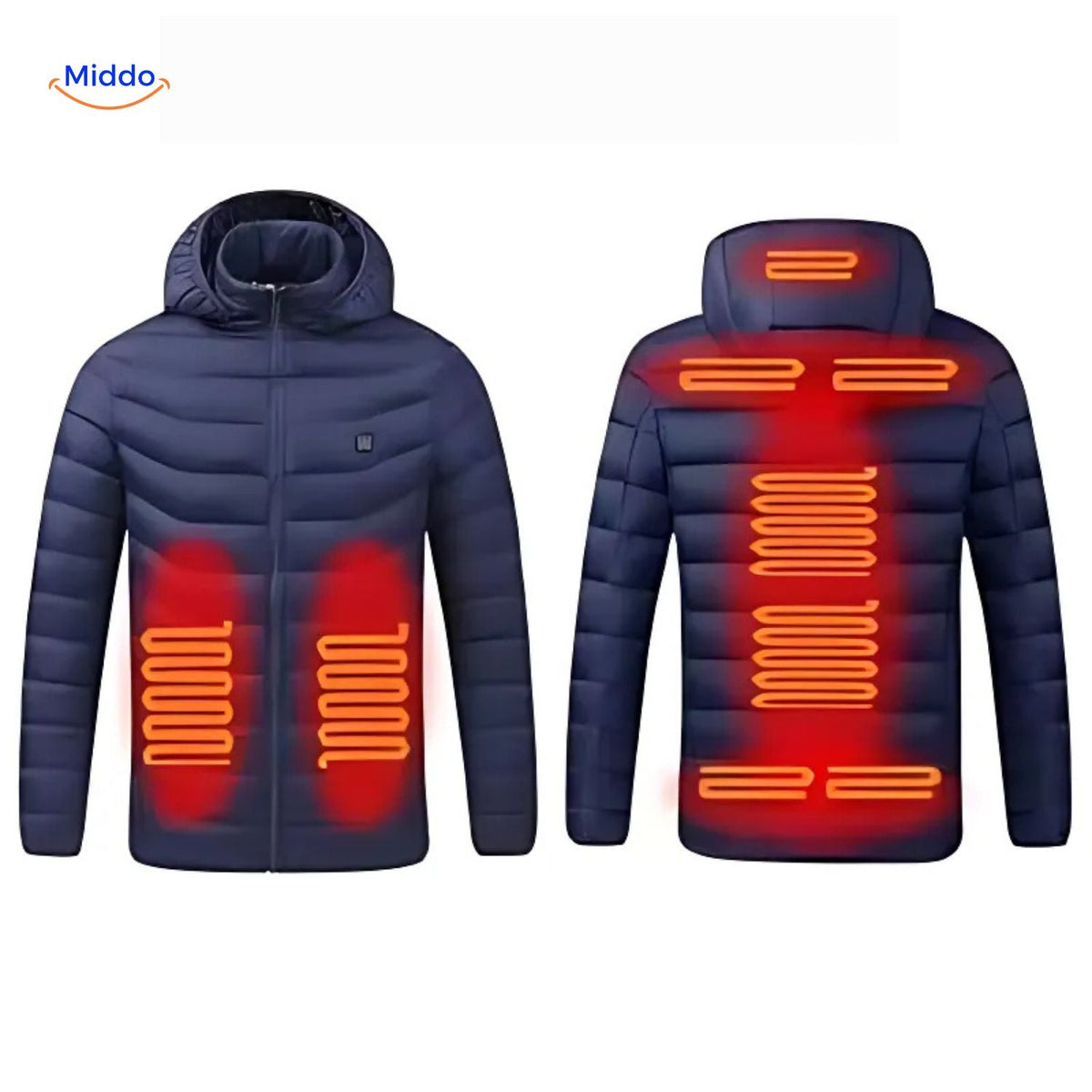 Beheizte Winterjacke mit USB-Anschluss Slim Fit Baumwolle Hochwertiger Komfort Einstellbare Wärmezonen Langlebig | Sansoti
