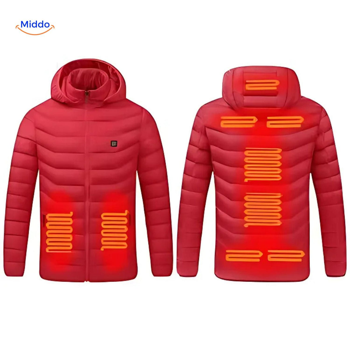Beheizte Winterjacke mit USB-Anschluss Slim Fit Baumwolle Hochwertiger Komfort Einstellbare Wärmezonen Langlebig | Sansoti