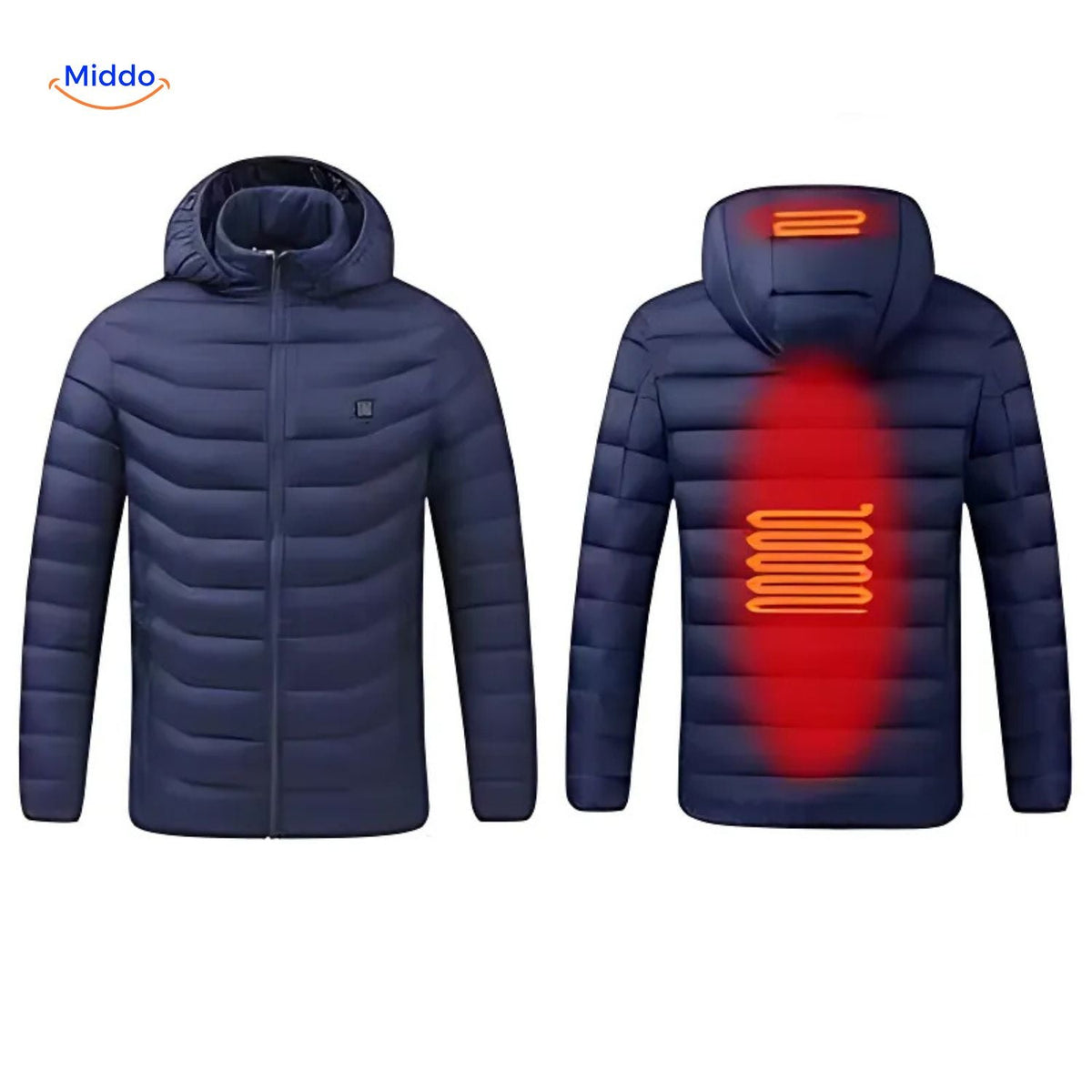Beheizte Winterjacke mit USB-Anschluss Slim Fit Baumwolle Hochwertiger Komfort Einstellbare Wärmezonen Langlebig | Sansoti
