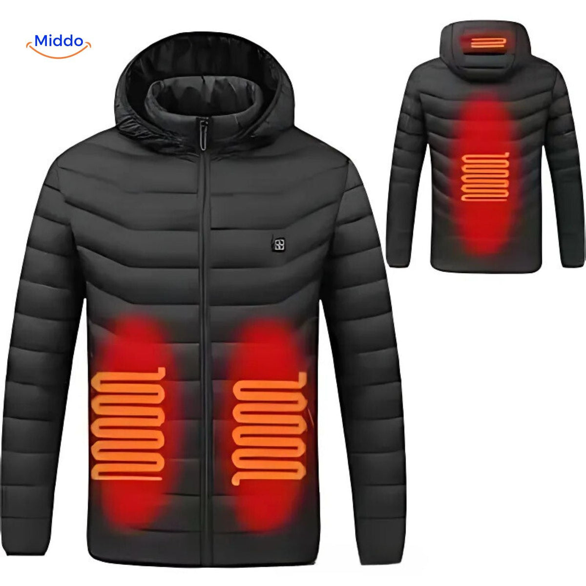 Beheizte Winterjacke mit USB-Anschluss Slim Fit Baumwolle Hochwertiger Komfort Einstellbare Wärmezonen Langlebig | Sansoti