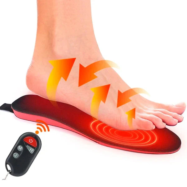 Rechargeable Heated Insoles with Remote Control for Optimal Warmth and Comfort for Cold Feet in Winter | Sansoti