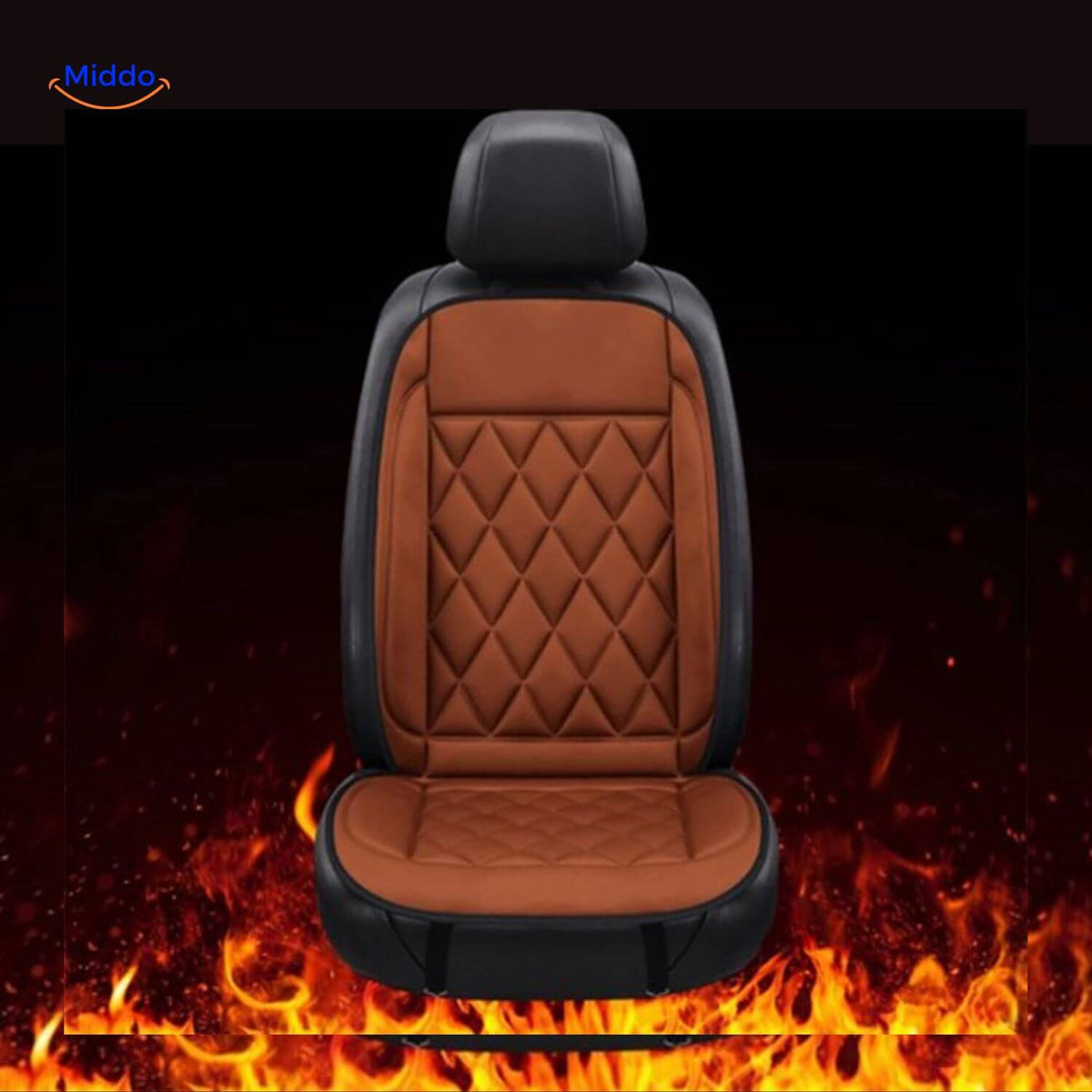 Verwarmbaar Zitkussen 12V Auto Stoelkussen Snelle Opwarming Warme Zitting Rugsteun Comfort Winter Autostoel | Sansoti