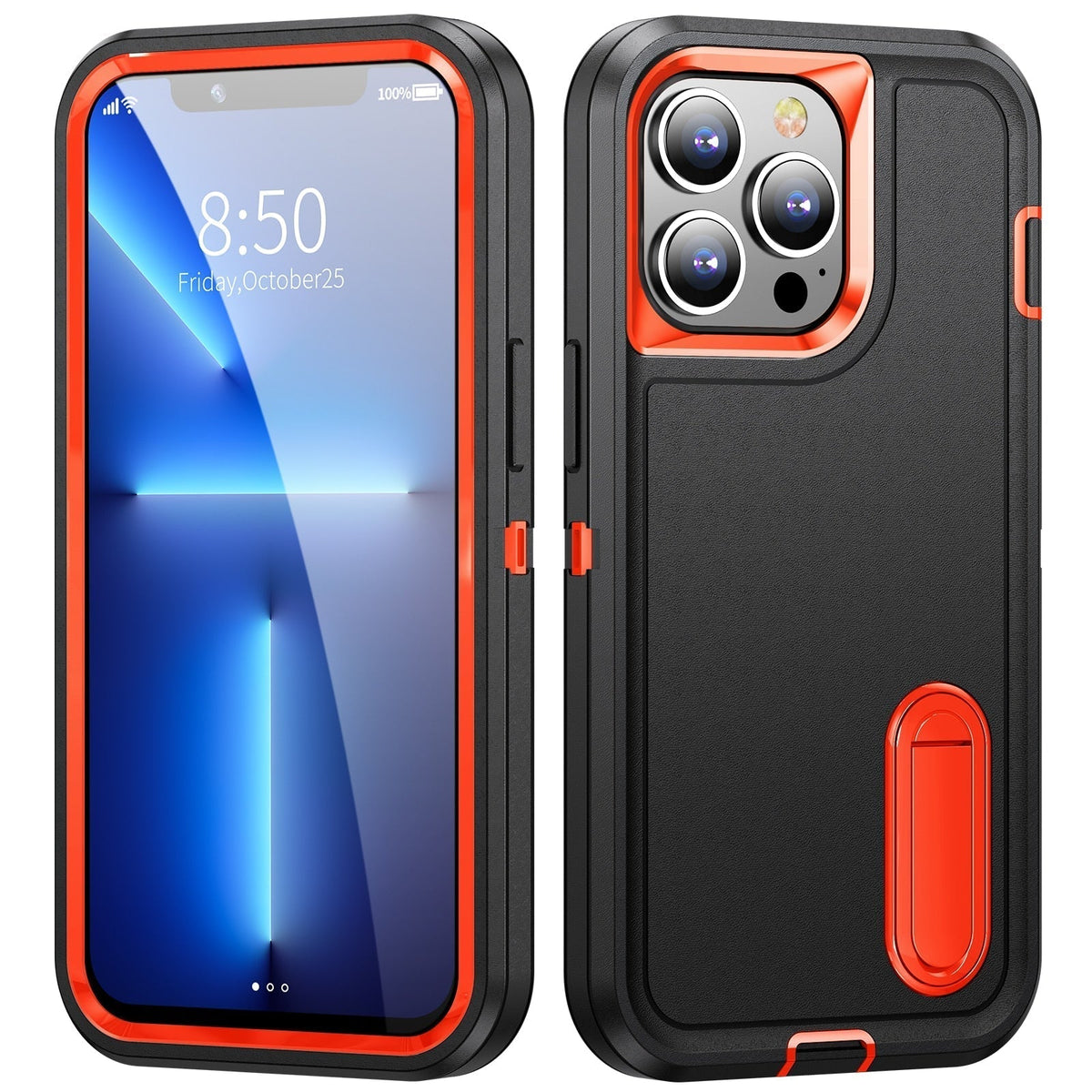 Wzmocnione etui do iPhone’a ze stojakiem, odporne na wstrząsy, o wojskowym poziomie ochrony, dostępne w wielu kolorach | Sansoti