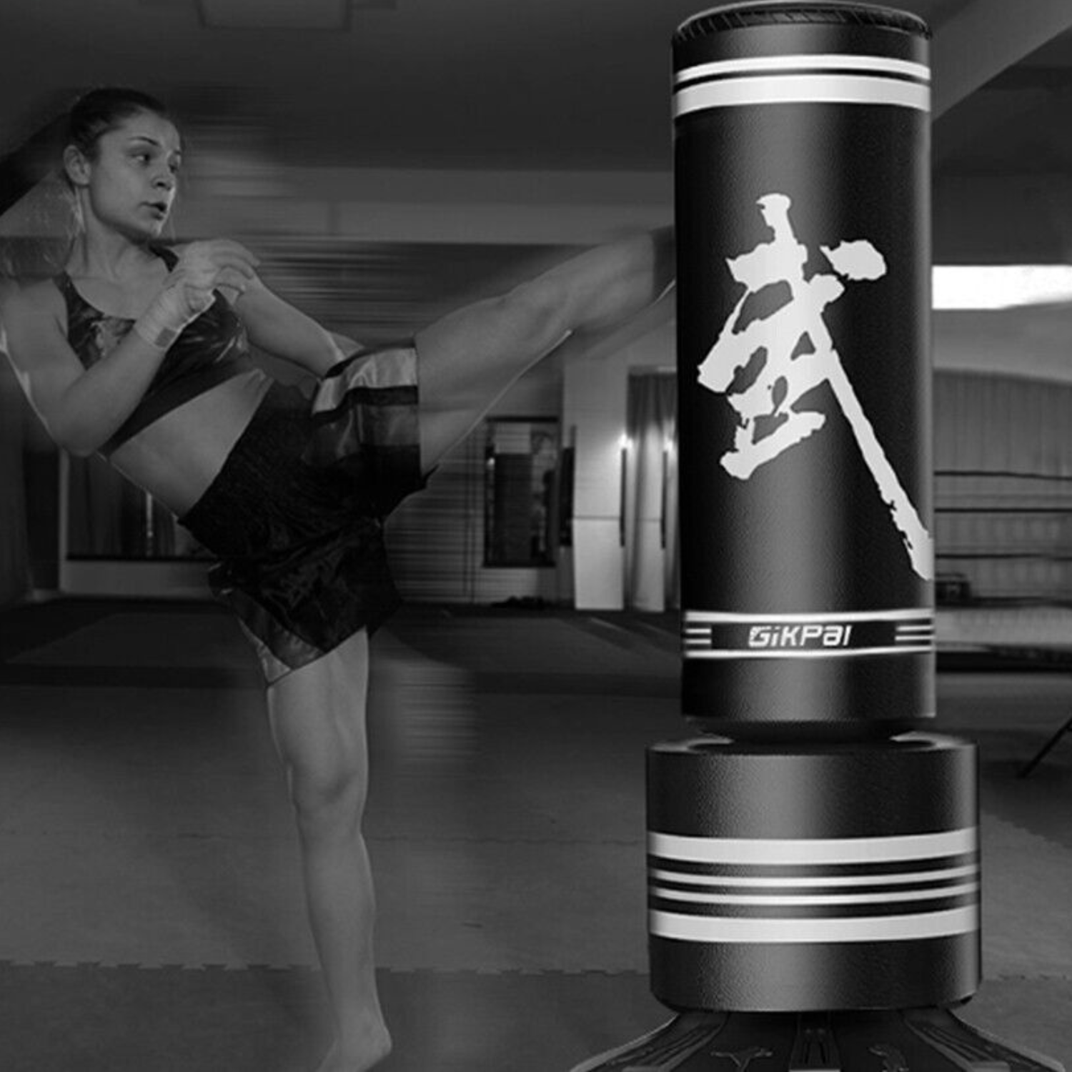 Sac de frappe sur pied de 170 cm avec base à ventouses pour MMA, kick-boxing, entraînement cardio, sports de combat et fitness à domicile | Sansoti