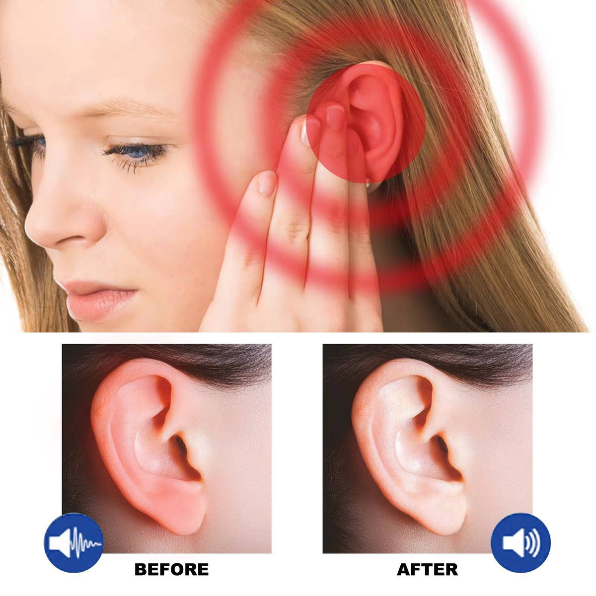 Gouttes auriculaires naturelles en lot de 2, au ginkgo biloba, à la lavande et au bouillon-blanc, pour les soins auriculaires thérapeutiques et le bien-être | Sansoti