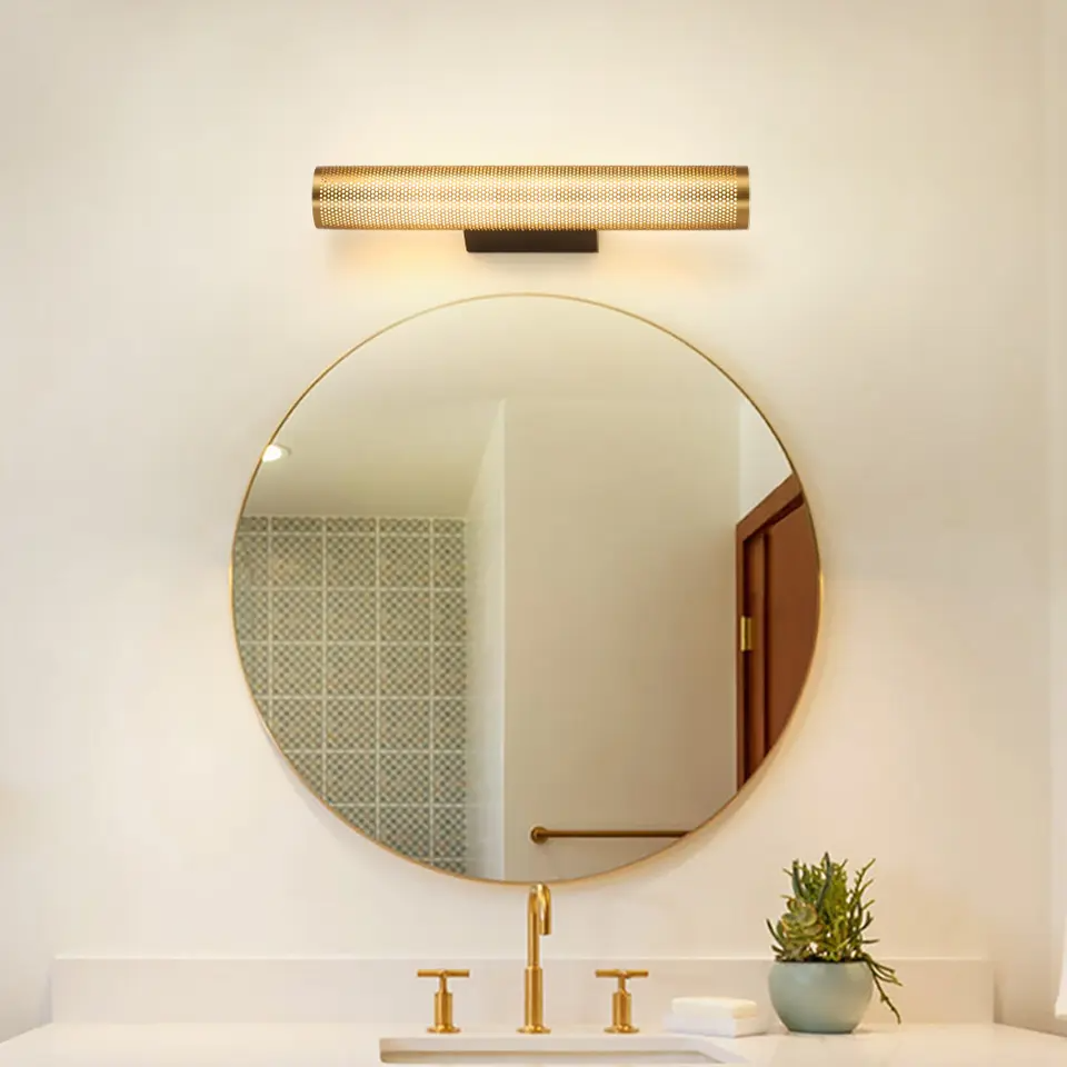 Bara Luxe Wandlamp – Gouden Wandverlichting met Elegante Afwerking voor Badkamer & Slaapkamer | Sansoti