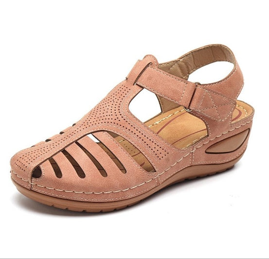 Leather Orthopedic Sandals with Adjustable Toe Protection for Optimal Foot Support and Improved Posture | Sansoti