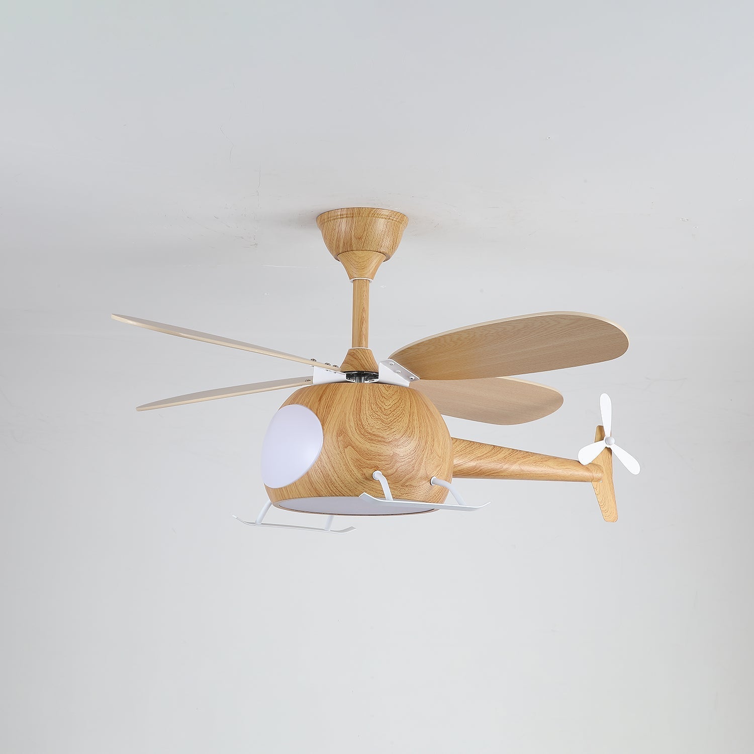 Moderne Plafondventilator met Verlichting Aviara Breeze – Ø70×H30 cm – 6 Snelheden – LED 35W – Walnoot & Houtkleur – Afstandsbediening – Kinderkamer & Woonkamer | Sansoti