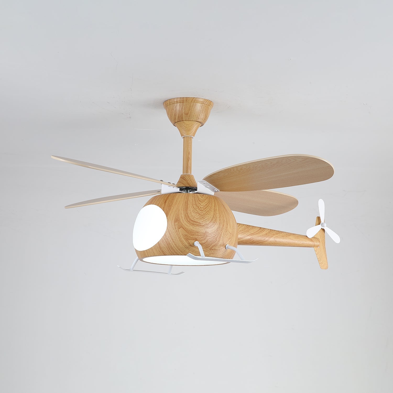 Moderne Plafondventilator met Verlichting Aviara Breeze – Ø70×H30 cm – 6 Snelheden – LED 35W – Walnoot & Houtkleur – Afstandsbediening – Kinderkamer & Woonkamer | Sansoti