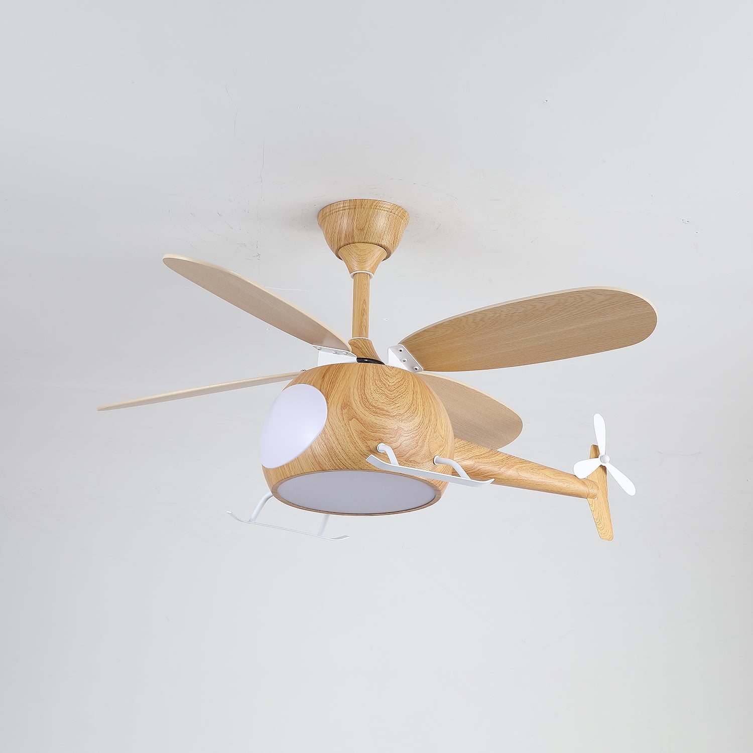 Moderne Plafondventilator met Verlichting Aviara Breeze – Ø70×H30 cm – 6 Snelheden – LED 35W – Walnoot & Houtkleur – Afstandsbediening – Kinderkamer & Woonkamer | Sansoti