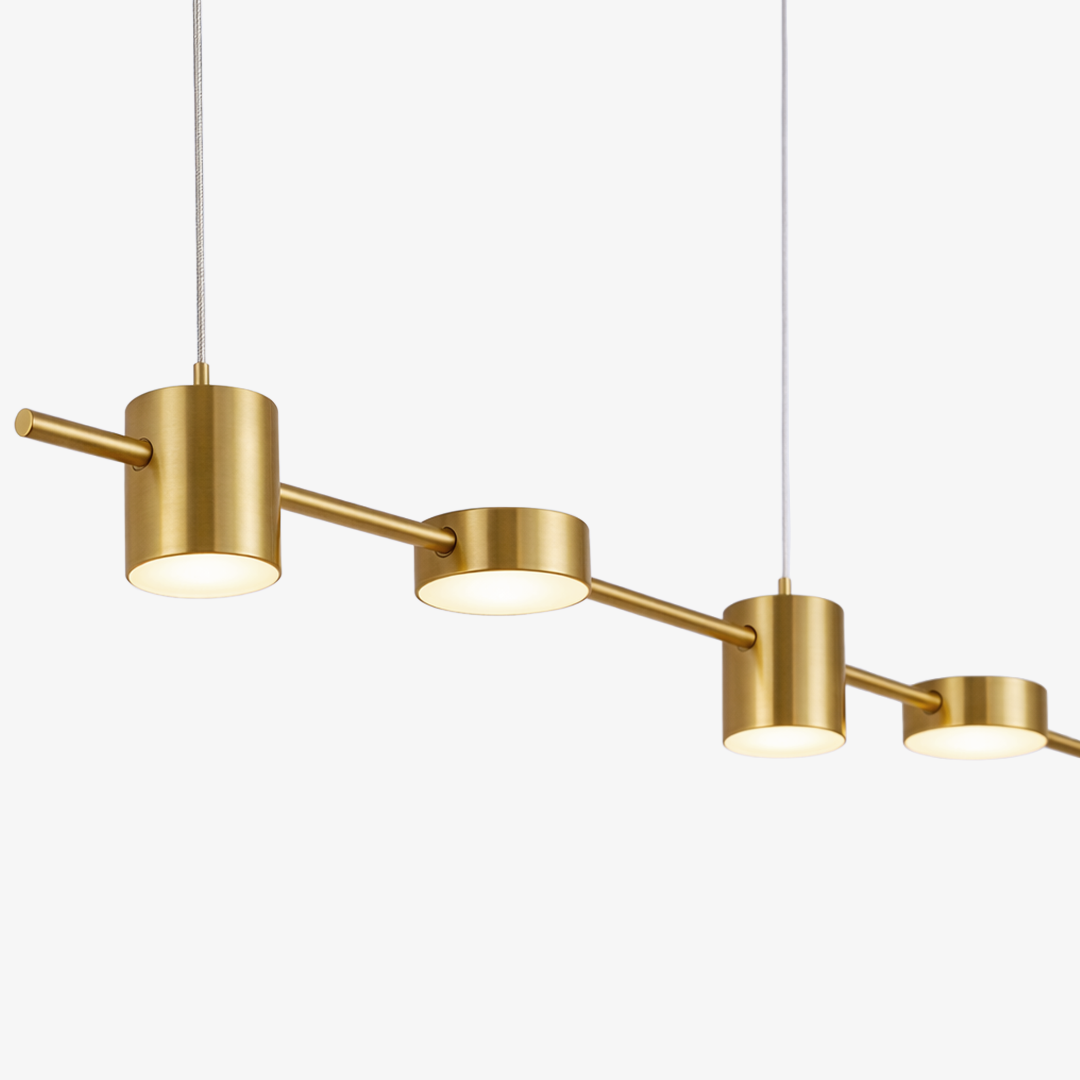Lineaire LED Hanglamp Helios – Moderne Verlichting met Metaal en Acryl voor Eetkamer en Woonkamer | Sansoti