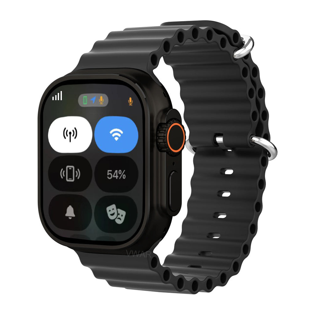 Smartwatch met AMOLED-scherm 2,04 inch 4G Android Gezondheidstracking Draadloos Opladen Aluminium Sporthorloge | Sansoti