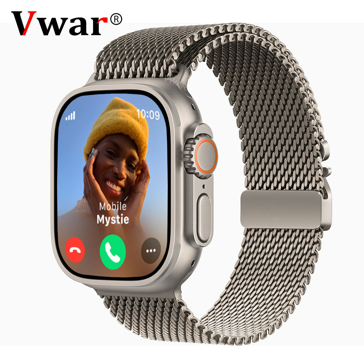 Smartwatch met AMOLED-scherm 2,04 inch 4G Android Gezondheidstracking Draadloos Opladen Aluminium Sporthorloge | Sansoti