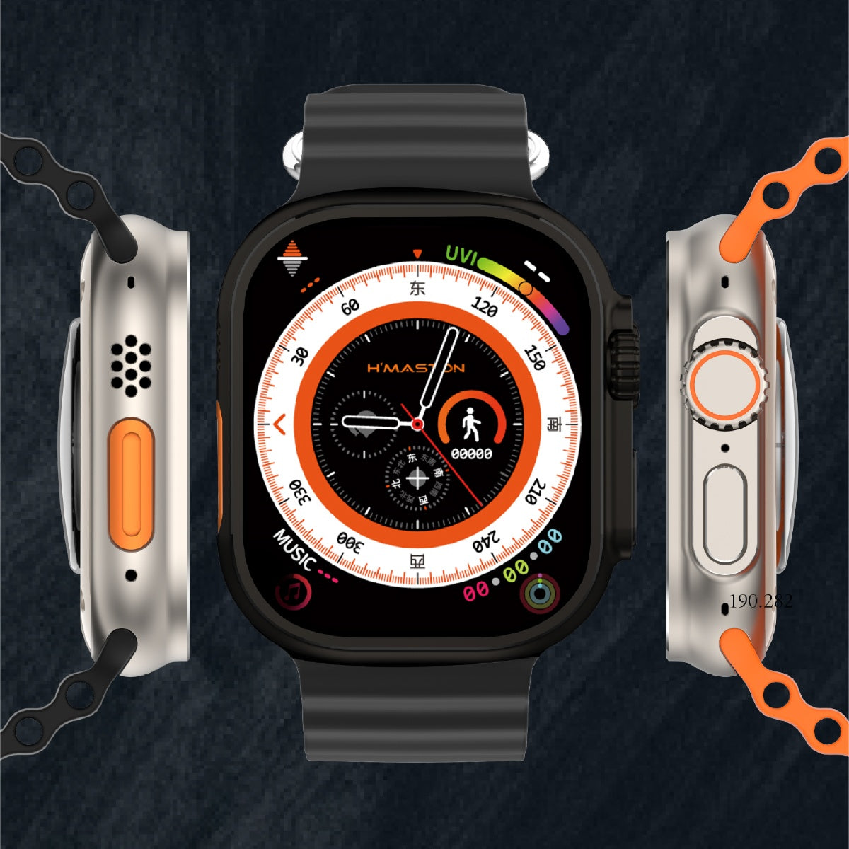 Smartwatch met AMOLED-scherm 2,04 inch 4G Android Gezondheidstracking Draadloos Opladen Aluminium Sporthorloge | Sansoti