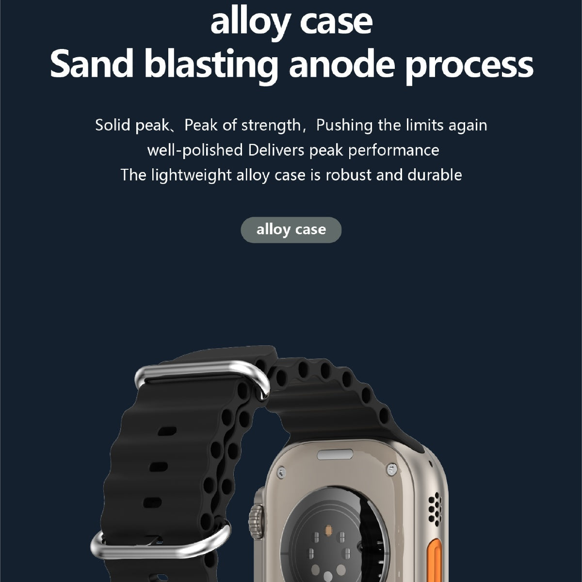 Smartwatch met AMOLED-scherm 2,04 inch 4G Android Gezondheidstracking Draadloos Opladen Aluminium Sporthorloge | Sansoti