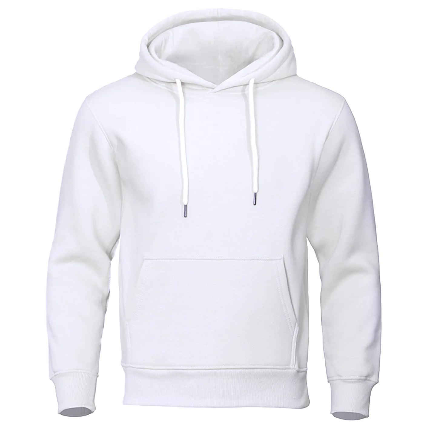 Men’s Fleece Hoodie with Hood – Warm Sweater for Autumn & Winter – Comfortable Fit – Casual Streetwear | Sansoti