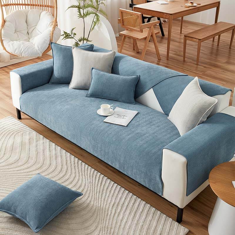 Chenille Sofa Cover Pet Protection Water-Repellent Non-Slip Furniture Protector Washable Dog Hair Cat Hair | Sansoti