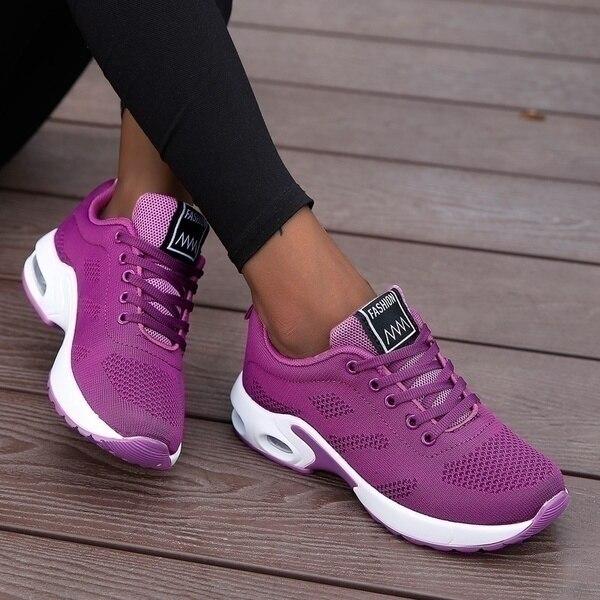 Orthopedische Sneakers Ademend Comfortabel Zwart Grijs Roze Groen Rood Paars Blauw Maat 35-42 Dagelijks | Sansoti