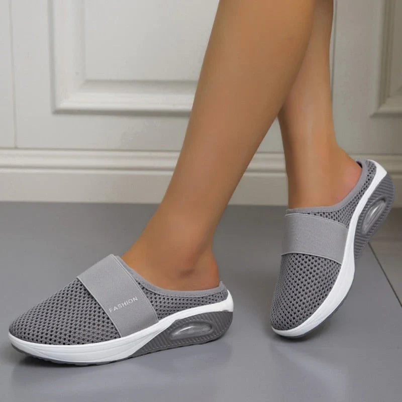 Luchtkussen Comfortschoenen voor Dames en Heren – Ademende Wandelschoen met Voetboogondersteuning en Schokdempende Technologie | Sansoti