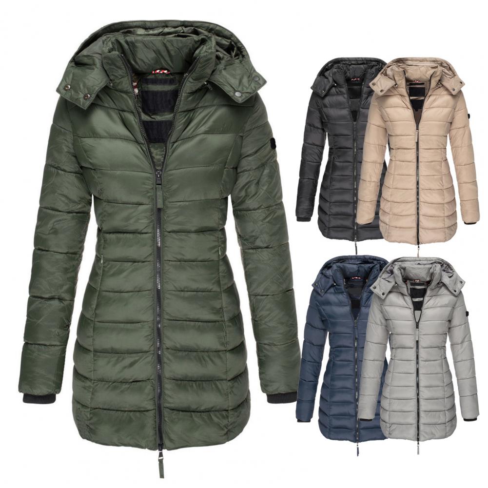 Gewatteerde Winterjas Dames Oversized met Capuchon Winddicht Waterafstotend Trendy Trenchcoat Winterseizoen | Sansoti