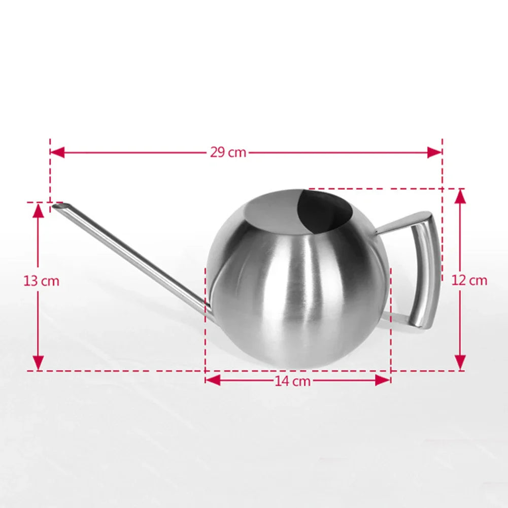 Minimalistische Plantengieter Ø 29 cm Roestvrij Staal voor Interieurplanten 1500 ml | Sansoti