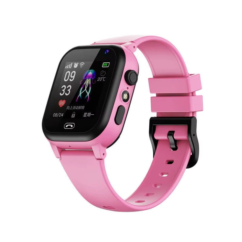 Smartwatch voor kinderen met GPS-tracker en videobel – kinderhorloge met activiteitenmonitor en waterdicht ontwerp | Sansoti