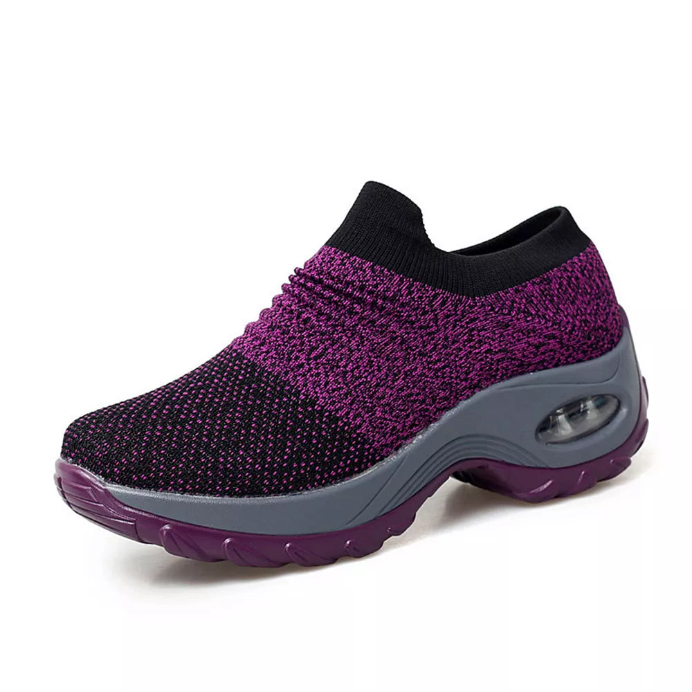 Dames Sneakers Luchtkussen Zool Steunend Wandelschoenen Optimaal Comfort Stabiliteit Dagelijks Sportief | Sansoti