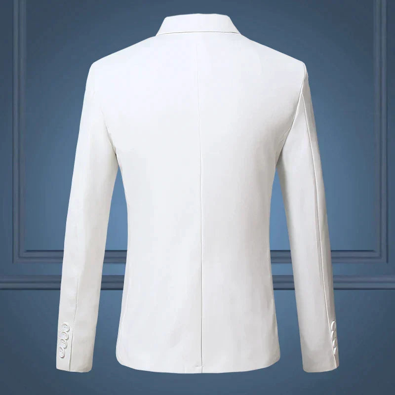 Stilvolles Herren-Sakko, Slim Fit, Business, für formelle Anlässe, komfortabel, hochwertiges Polyester, geschäftlich | Sansoti