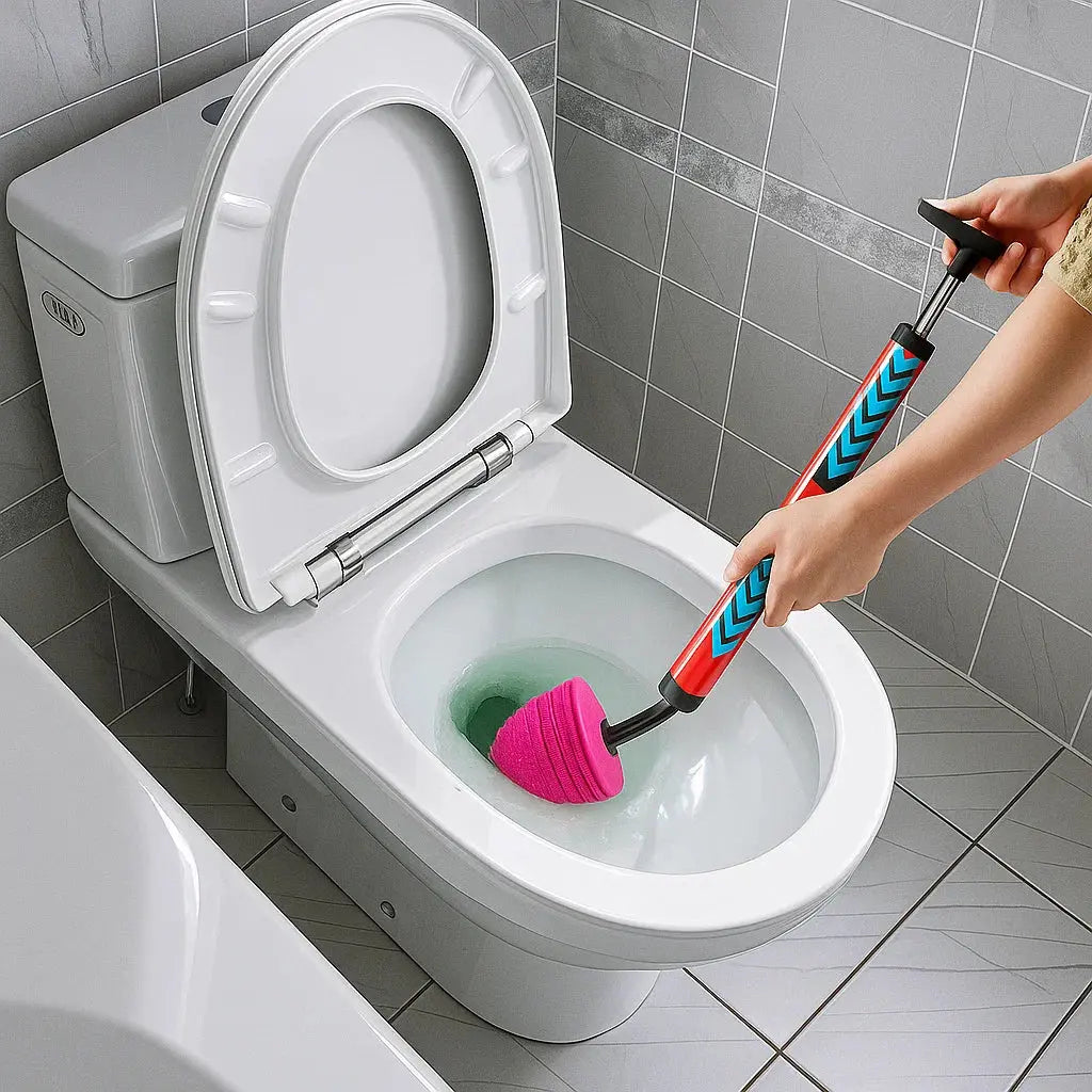 Afvoerstokker Hogedruk ABS Rubber 64cm 80PSI 5,5bar Toilet Wastafel Douche Badkuip Keuken Zonder Chemie Herbruikbaar Rood Zwart | Sansoti