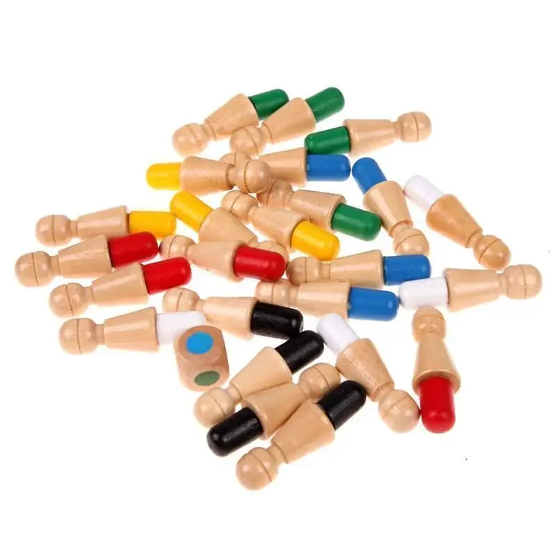Houten Memory Schaakspel Kinderen 18x18cm Gifvrij Handgemaakt Familiespel | Sansoti