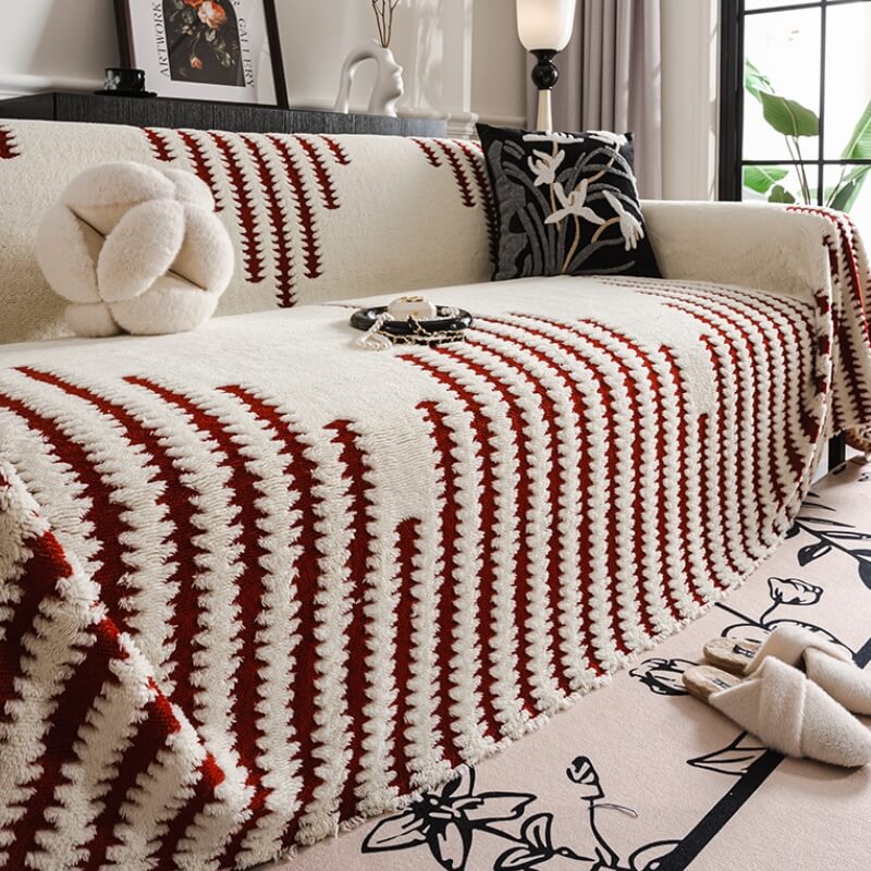 Plush Sofa Cover for Pets, Washable Furniture Protector, Comfortable Soft Cover for Living Room Sofa | Sansoti