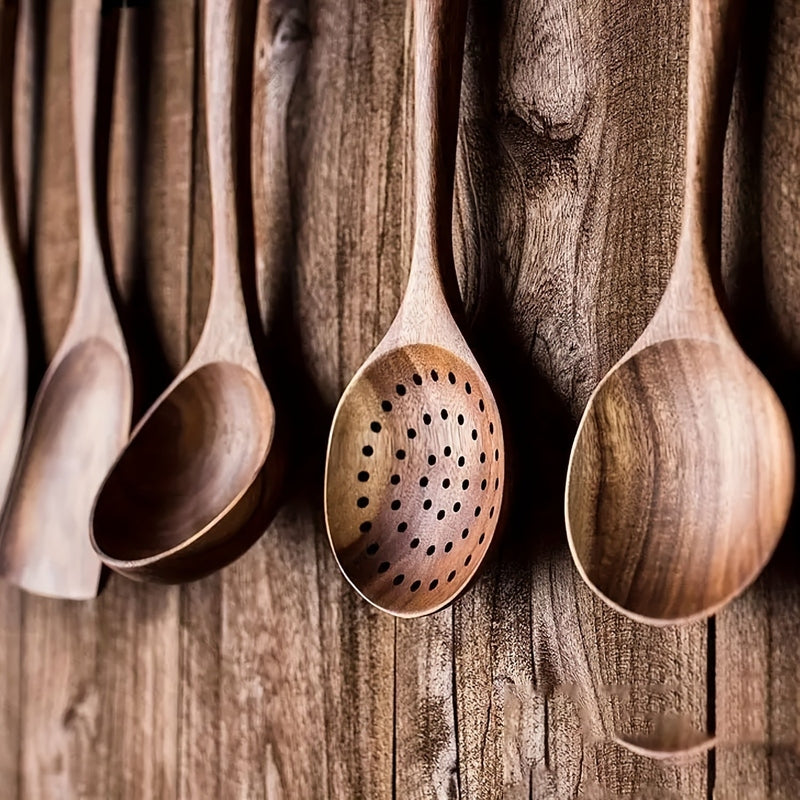 Restfield | Ensemble d'ustensiles de cuisine en bois de luxe 5 pièces