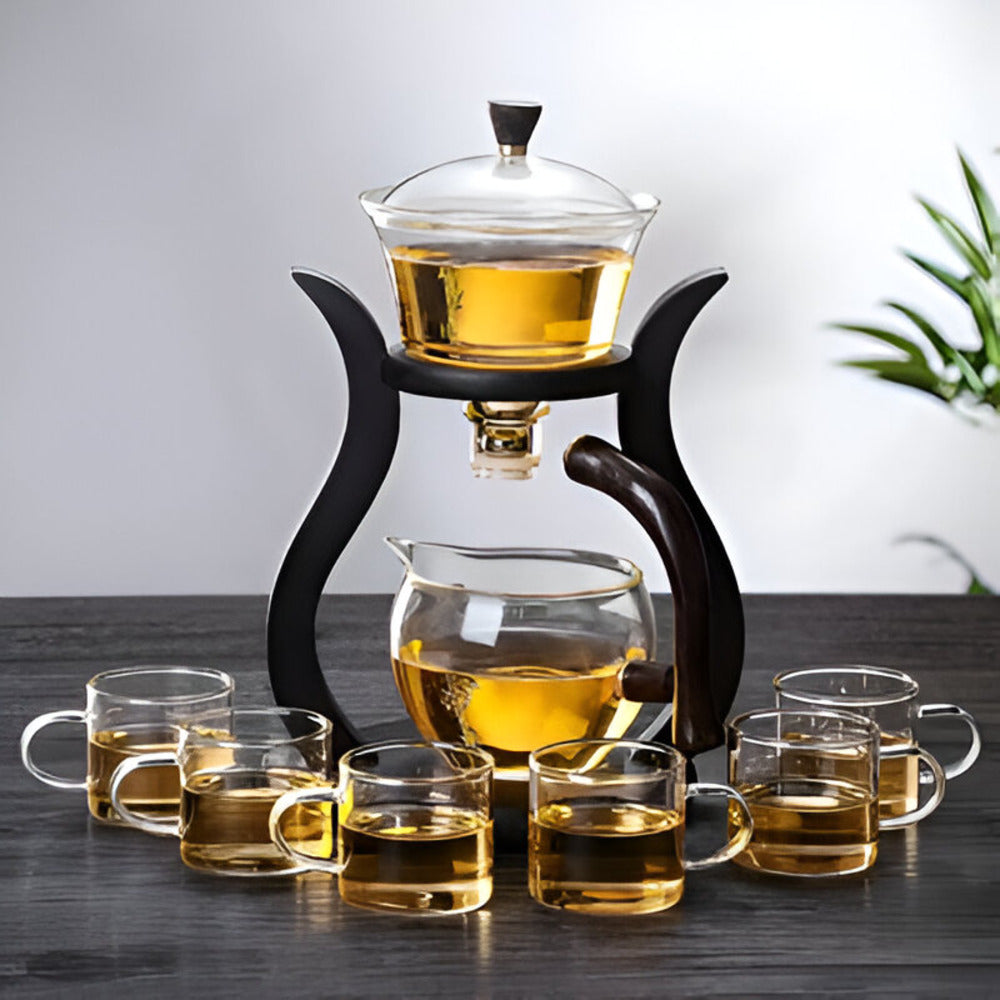 Glasteekanne mit Teesieb Magnetisches Tropfsystem 600ml | Restfield