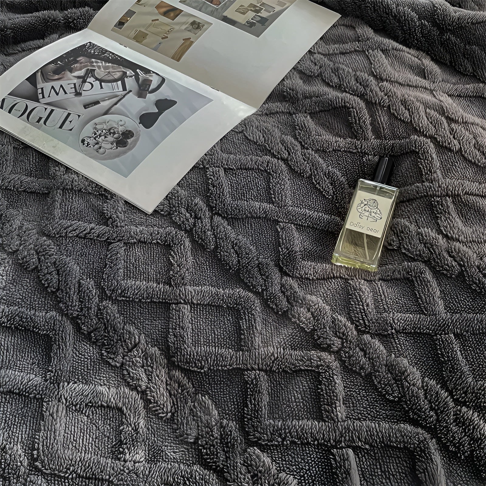 Fleecedeken Tweezijdig Polyester Grijs Wit Bank Bed Warm Deken 100x150 150x200 200x230 cm Zacht Plaid Winterdeken Sherpa Deken | Sansoti