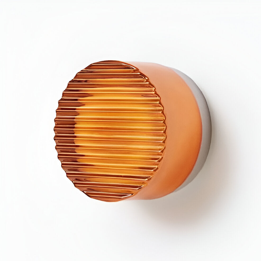 Ambrelo Wandlamp LED 13,5×8 cm Amber Slaapkamer Wandverlichting Modern Minimalistisch Scandinavisch Warm Licht Hal Woonkamer | Sansoti